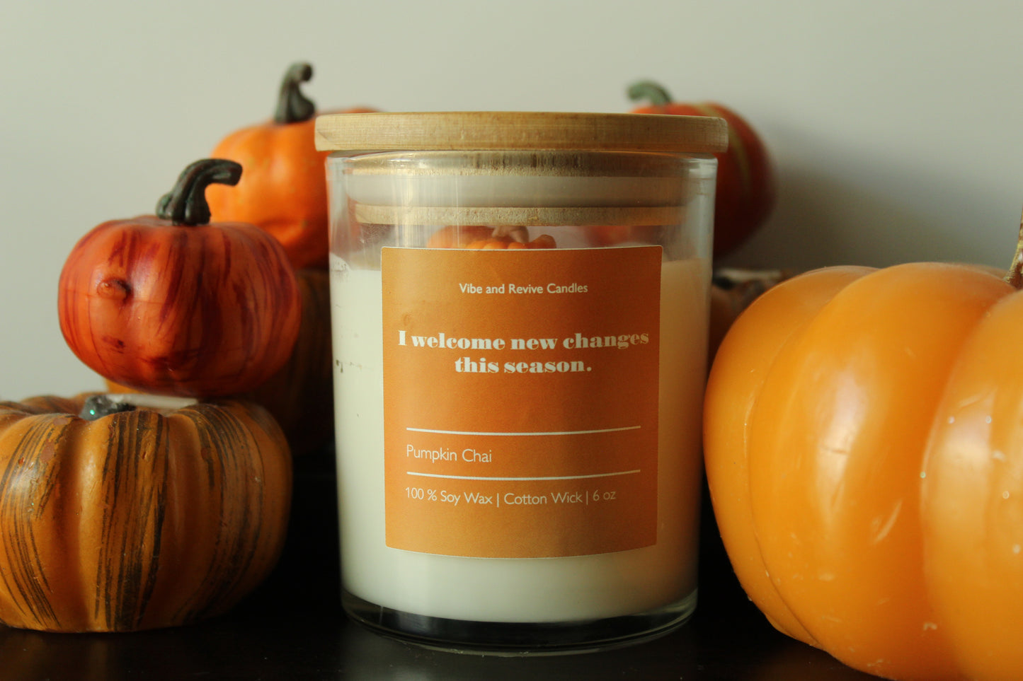 Pumpkin Chai Soy Candle- 6oz