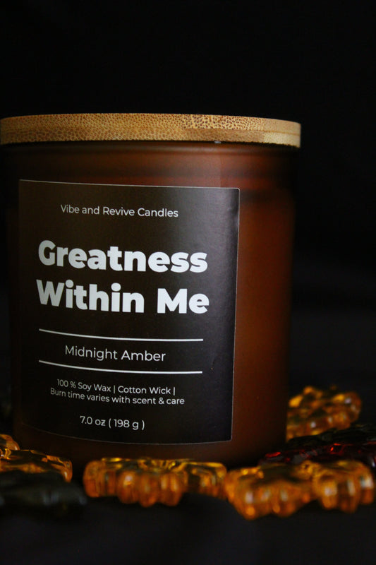Midnight Amber Soy Candle (FALL EDITION)