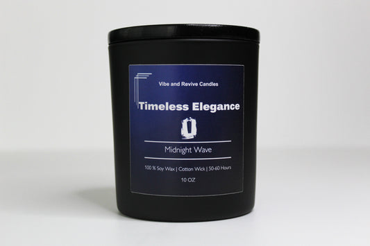 Midnight Wave Soy Candle – Bold Cologne & Ocean Breeze