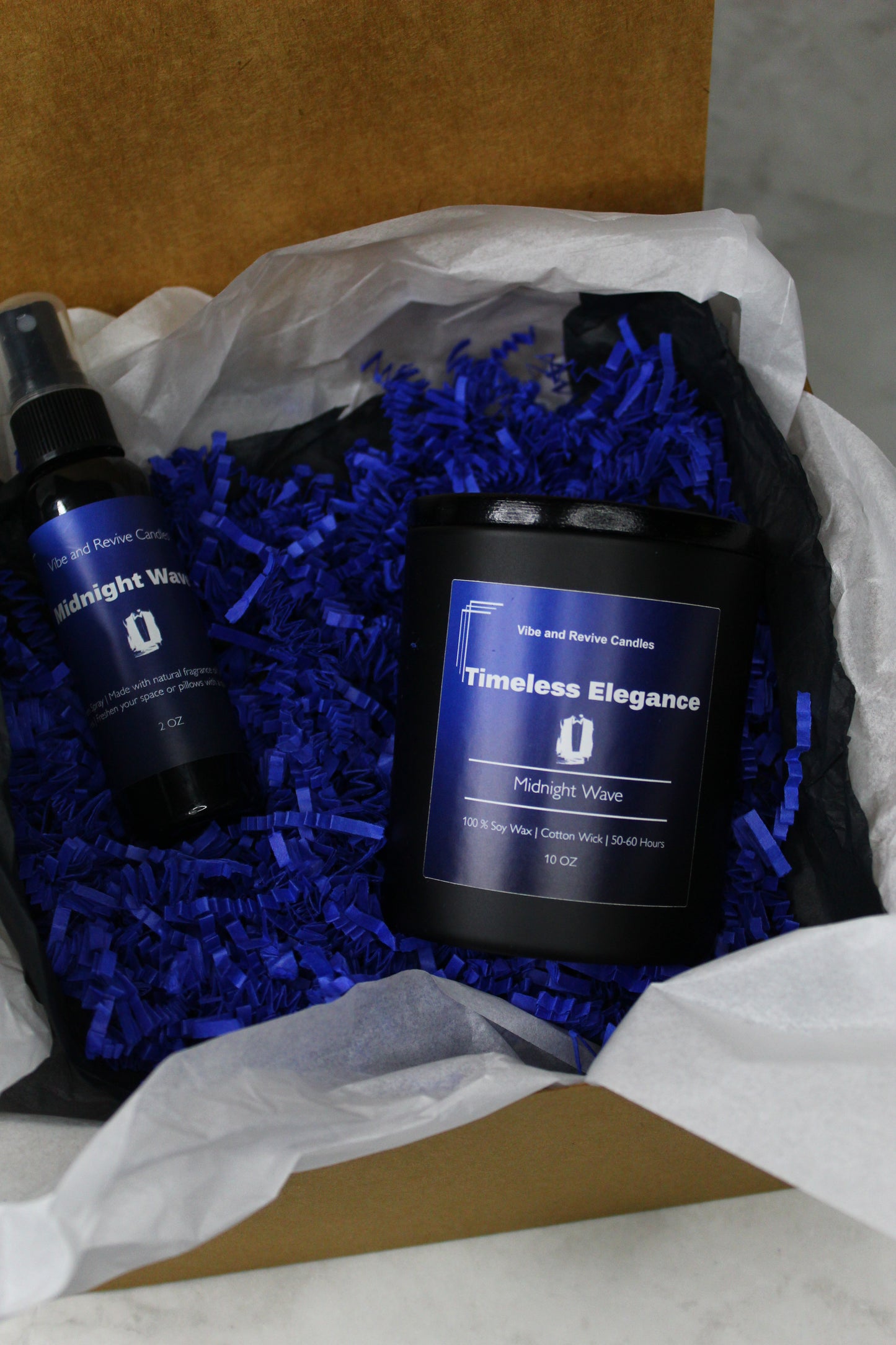 Midnight Wave Soy Candle – Bold Cologne & Ocean Breeze