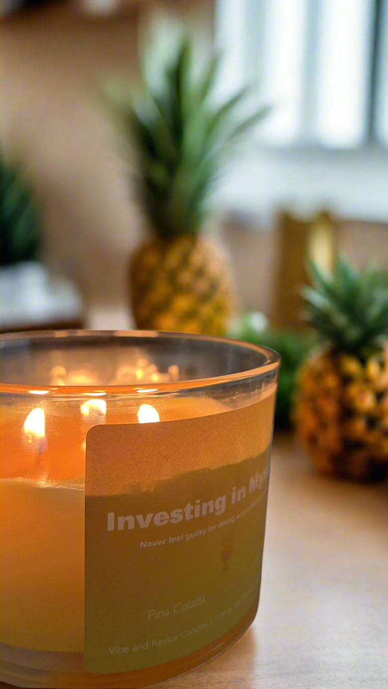 Pina Colada Soy Candle – Sweet Pineapple & Creamy Coconut Bliss
