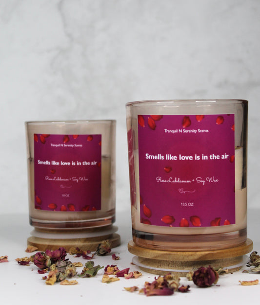 Rose Labdanum Soy Candle – Romantic Rose & Warm Amber Woods