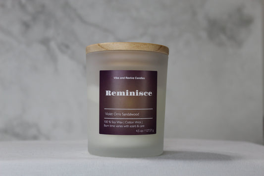 Violet Orris Sandalwood Soy Candle