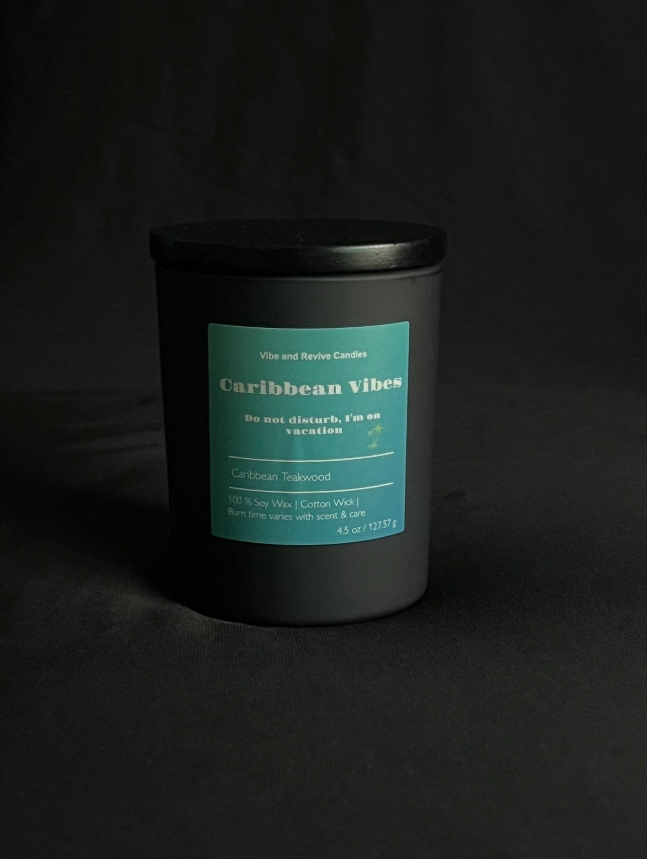 Caribbean Teakwood Soy Candle – Warm Woods & Tropical Escape