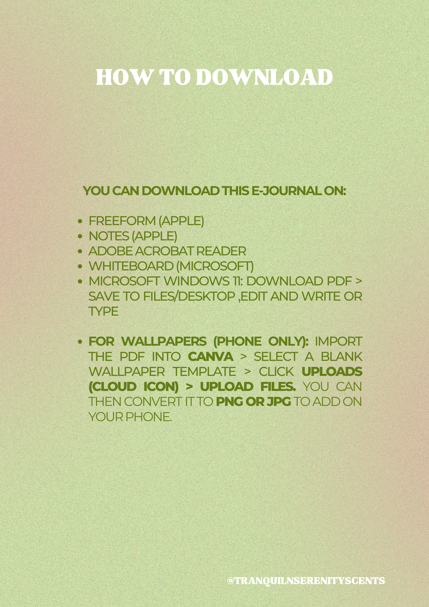 March Into Greatness: Create Your Own Inspirational Wallpaper (E-Journal)