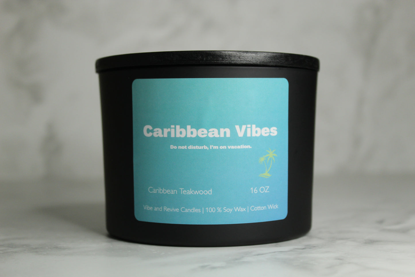 Caribbean Teakwood Soy Candle – Warm Woods & Tropical Escape