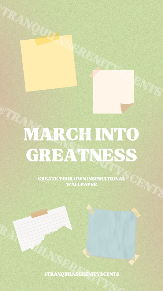 March Into Greatness: Create Your Own Inspirational Wallpaper (E-Journal)
