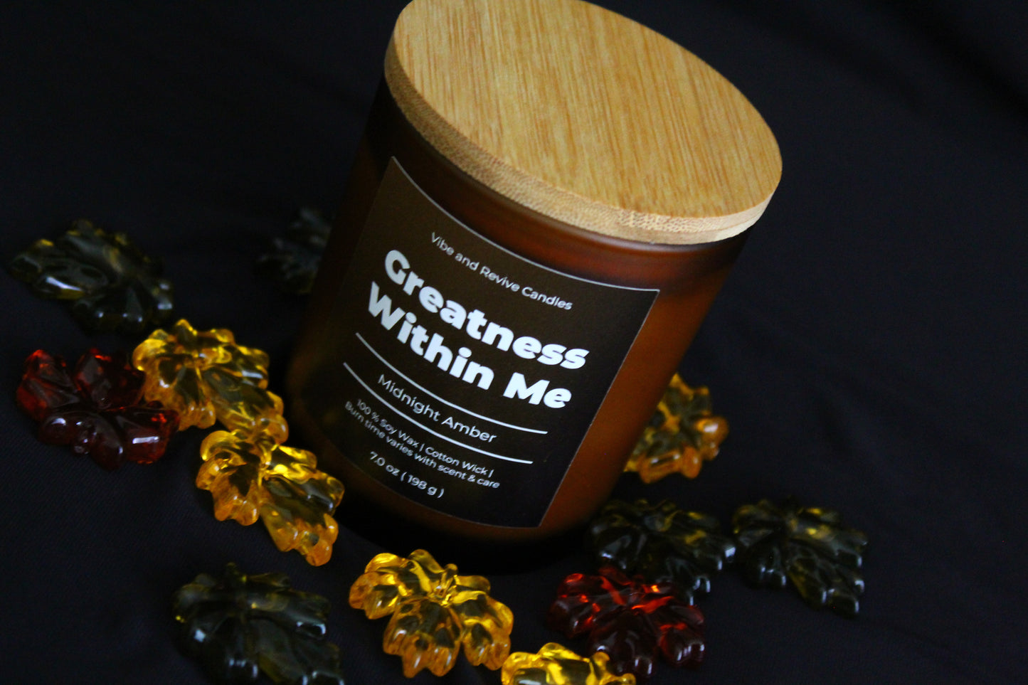 Midnight Amber Soy Candle (FALL EDITION)