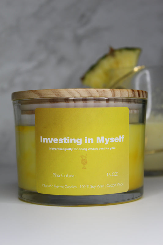 Pina Colada Soy Candle – Sweet Pineapple & Creamy Coconut Bliss