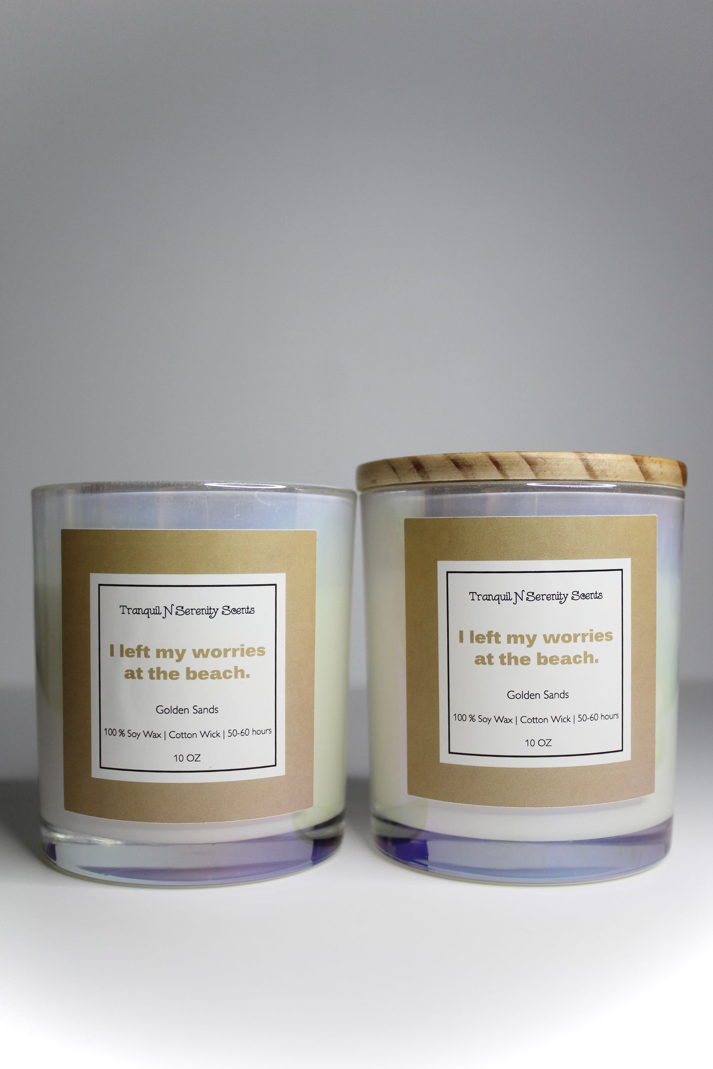 Golden Sands Soy Candle – Coastal Orange Blossom & Warm Sandalwood