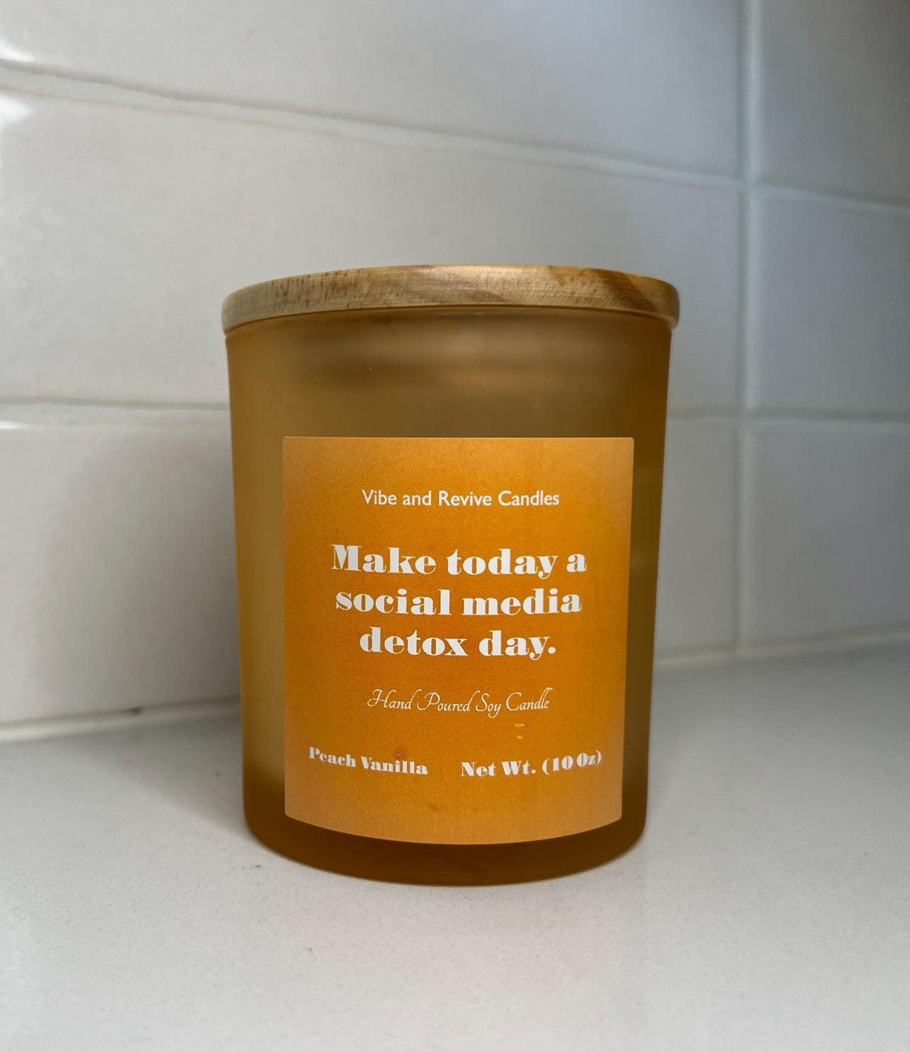 Peach Vanilla Candle - Vibe and Revive Candles