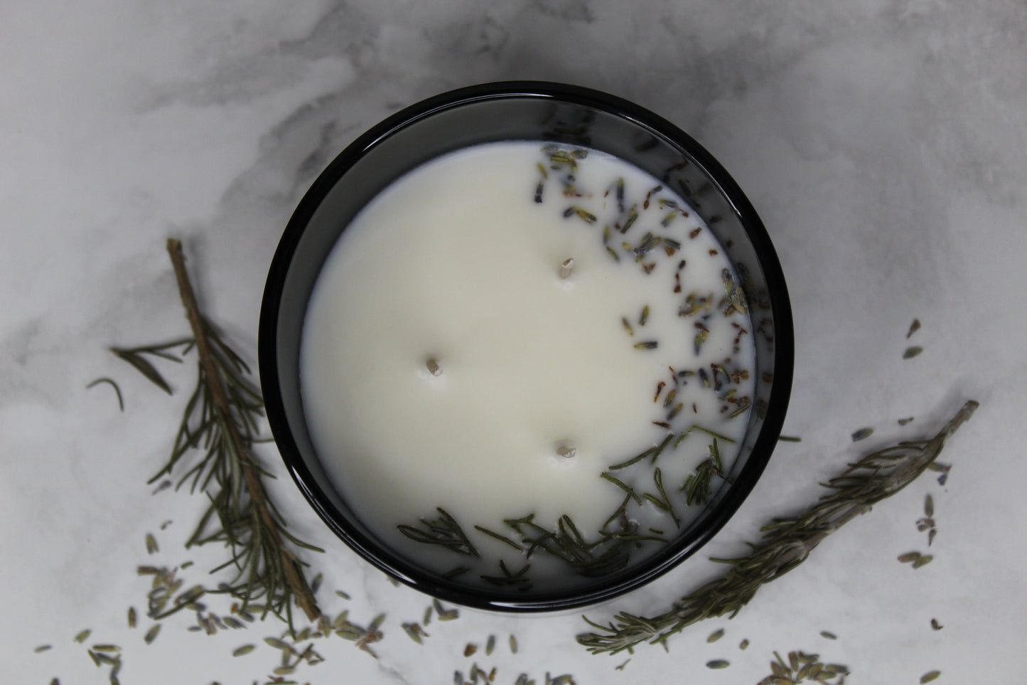 Single & 3-Wick Rosemary Mint Lavender Soy Candle (Available on Etsy)