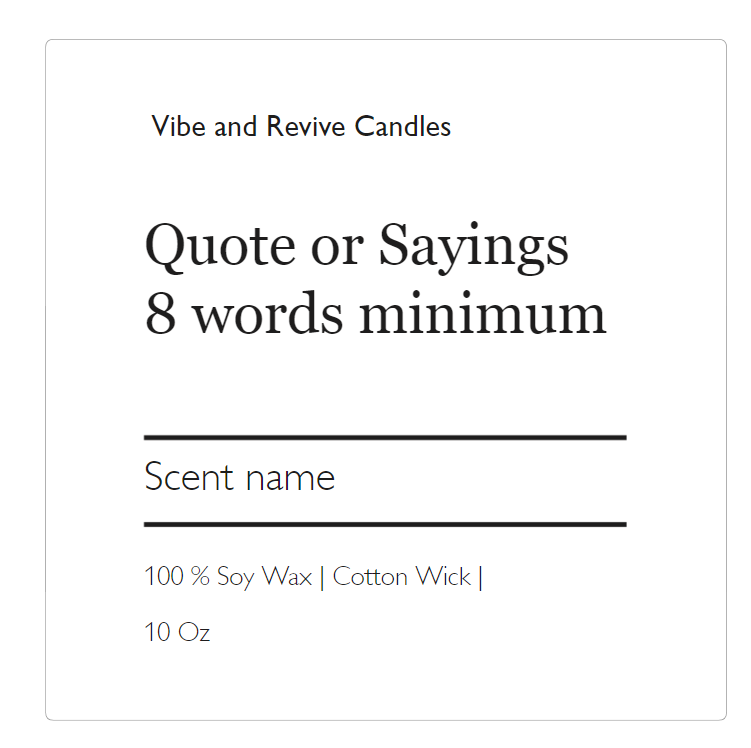 Personalize Candles + Free Shipping on 10oz/6oz/2.5oz sets ONLY