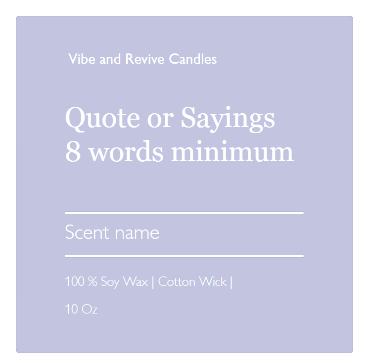 Personalize Candles + Free Shipping on 10oz/6oz/2.5oz sets ONLY