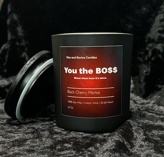 Black Cherry Merlot Soy Candle