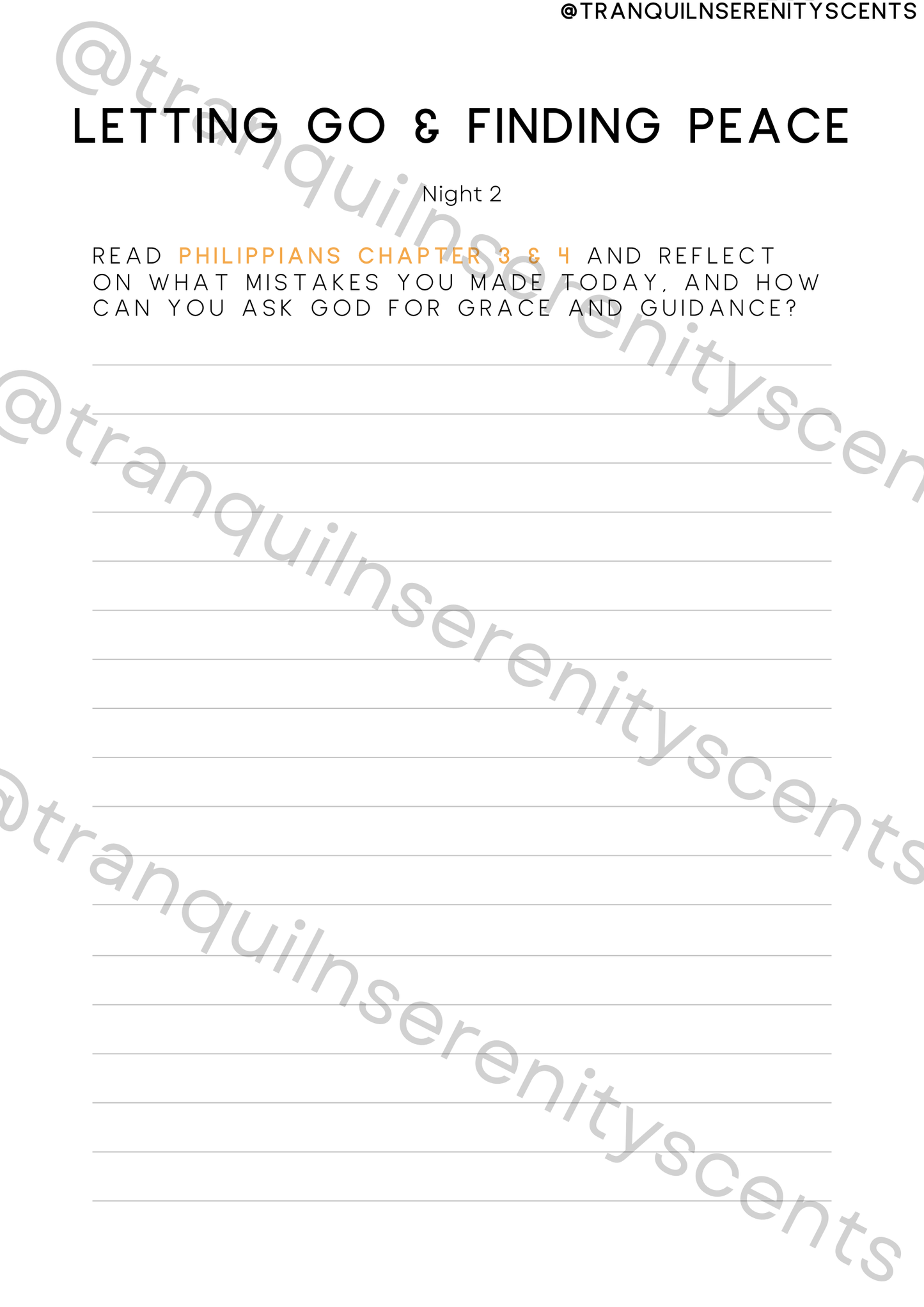 Stillness & Strength Night E-Journal (Digital)