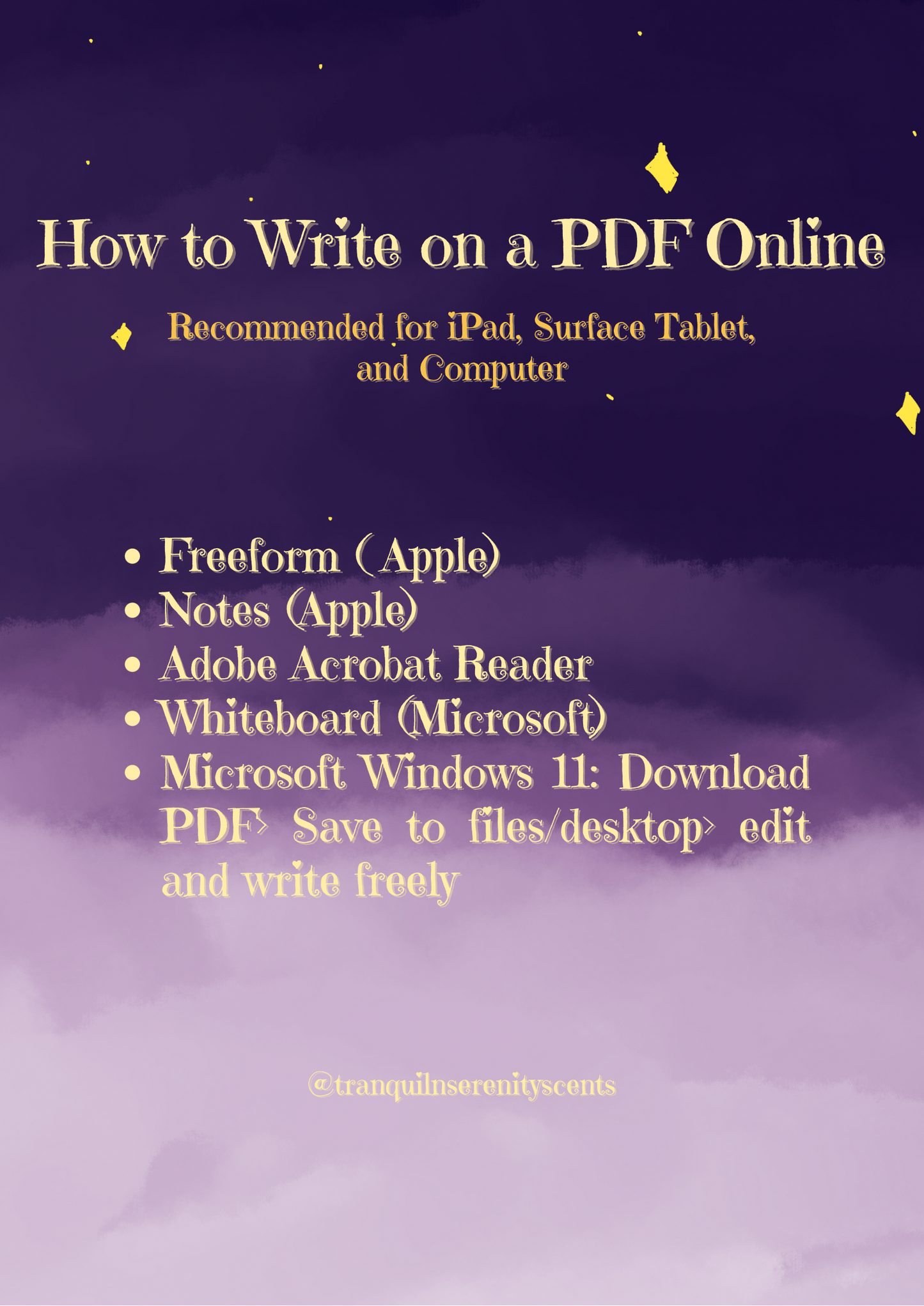 Stillness & Strength Night E-Journal (Digital)