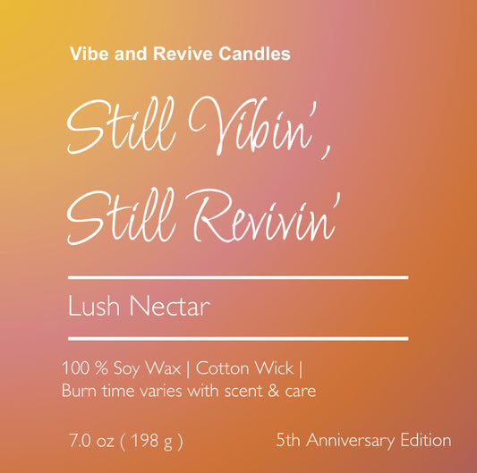 5-Year Anniversary Soy Candle | Lush Nectar | Limited Edition