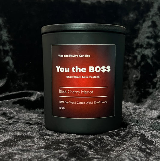 Black Cherry Merlot Soy Candle