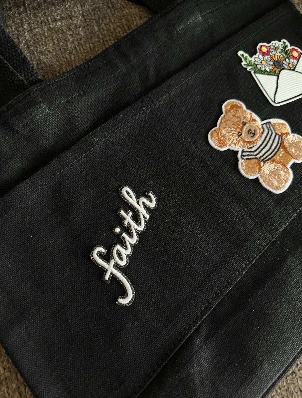 Tote Bags with Patches
