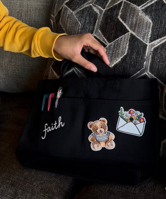 Tote Bags with Patches