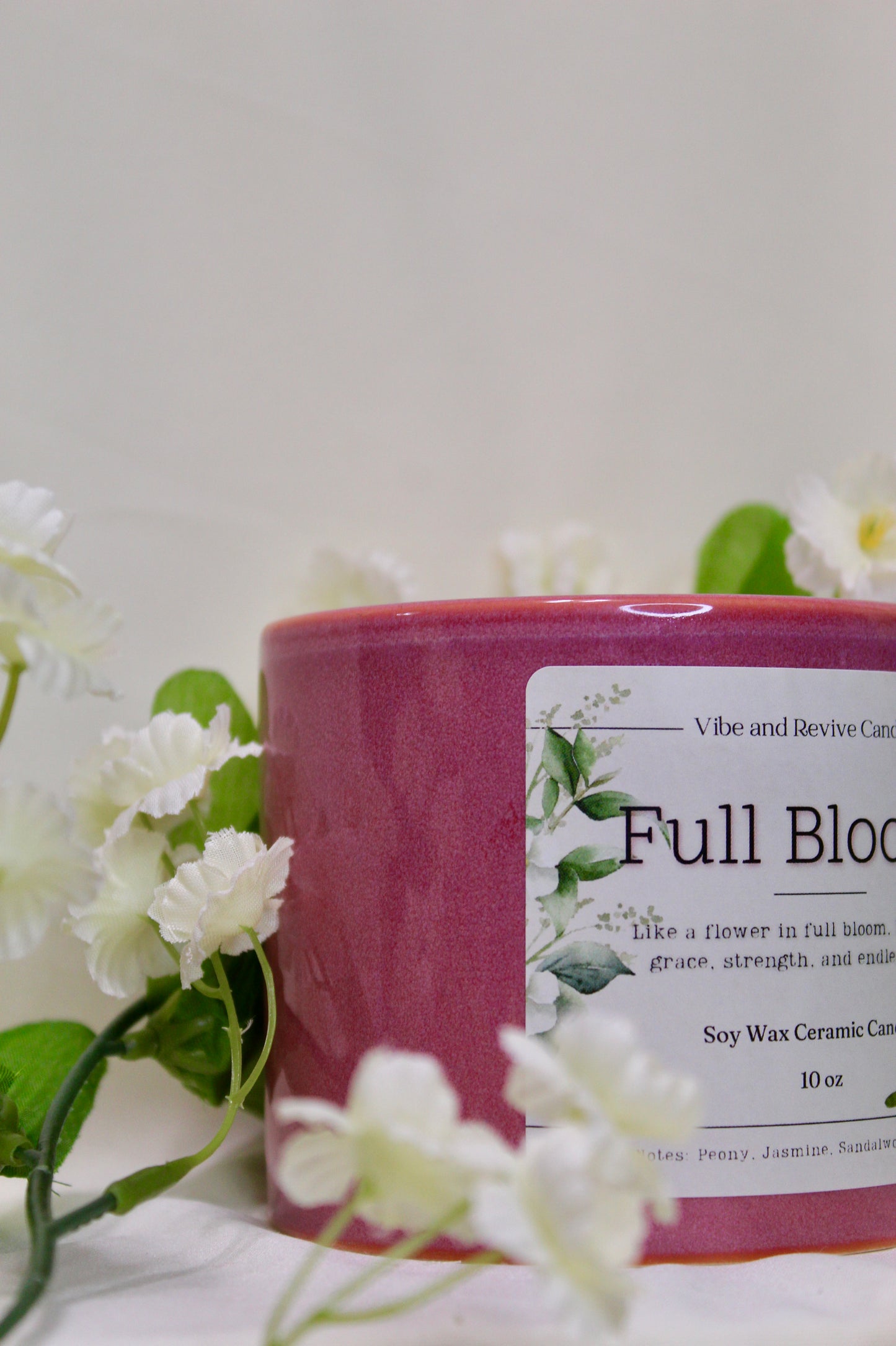 Full Bloom Soy Candle - Mother’s Day Edition (Pre-Order Sage & with Lid on Website)