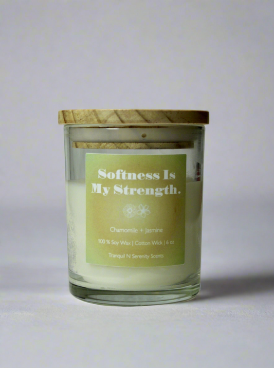 Chamomile Jasmine 6oz Soy Candle (Available on Etsy)
