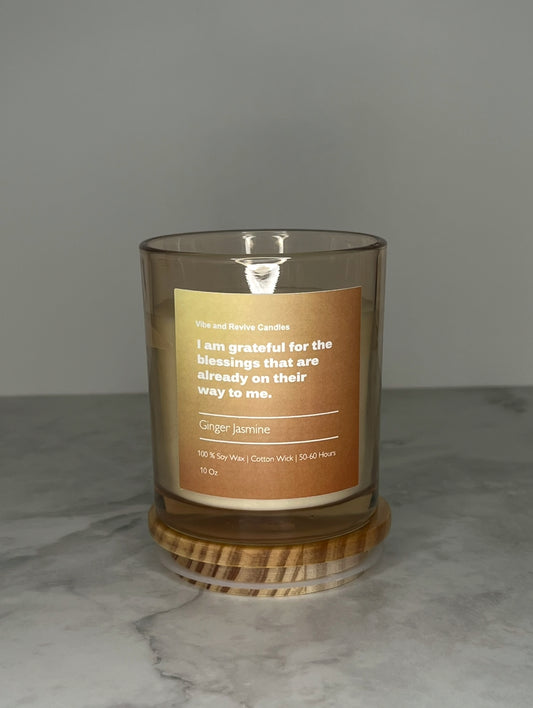 Ginger Jasmine Soy Candle