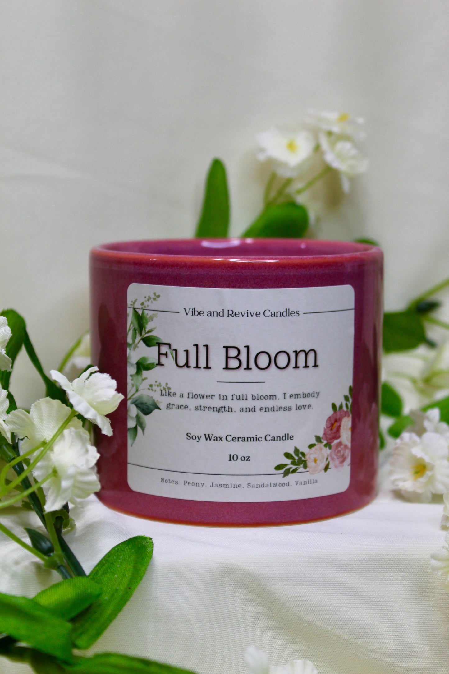 Full Bloom Soy Candle - Mother’s Day Edition (Pre-Order Sage & with Lid on Website)