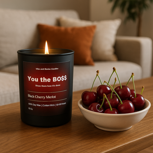Black Cherry Merlot Soy Candle