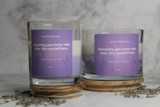 Single Wick & 3-Wick Vanilla Lavender Soy Candle