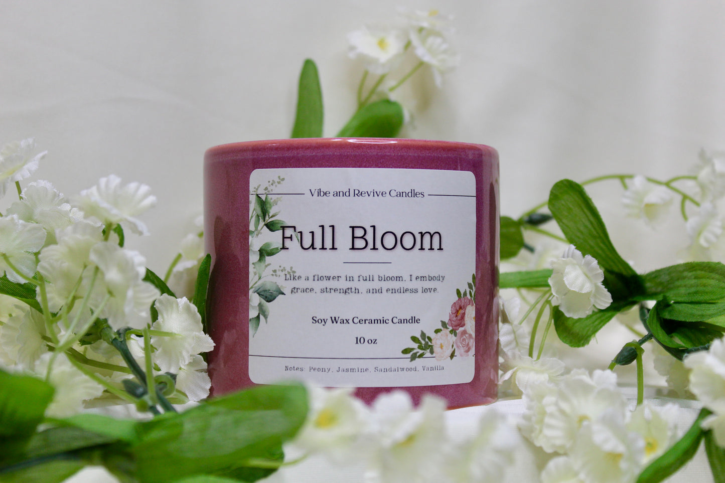 Full Bloom Soy Candle - Mother’s Day Edition (Pre-Order Sage & with Lid on Website)