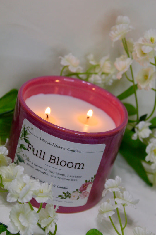 Full Bloom Soy Candle - Mother’s Day Edition (Pre-Order Sage & with Lid on Website)