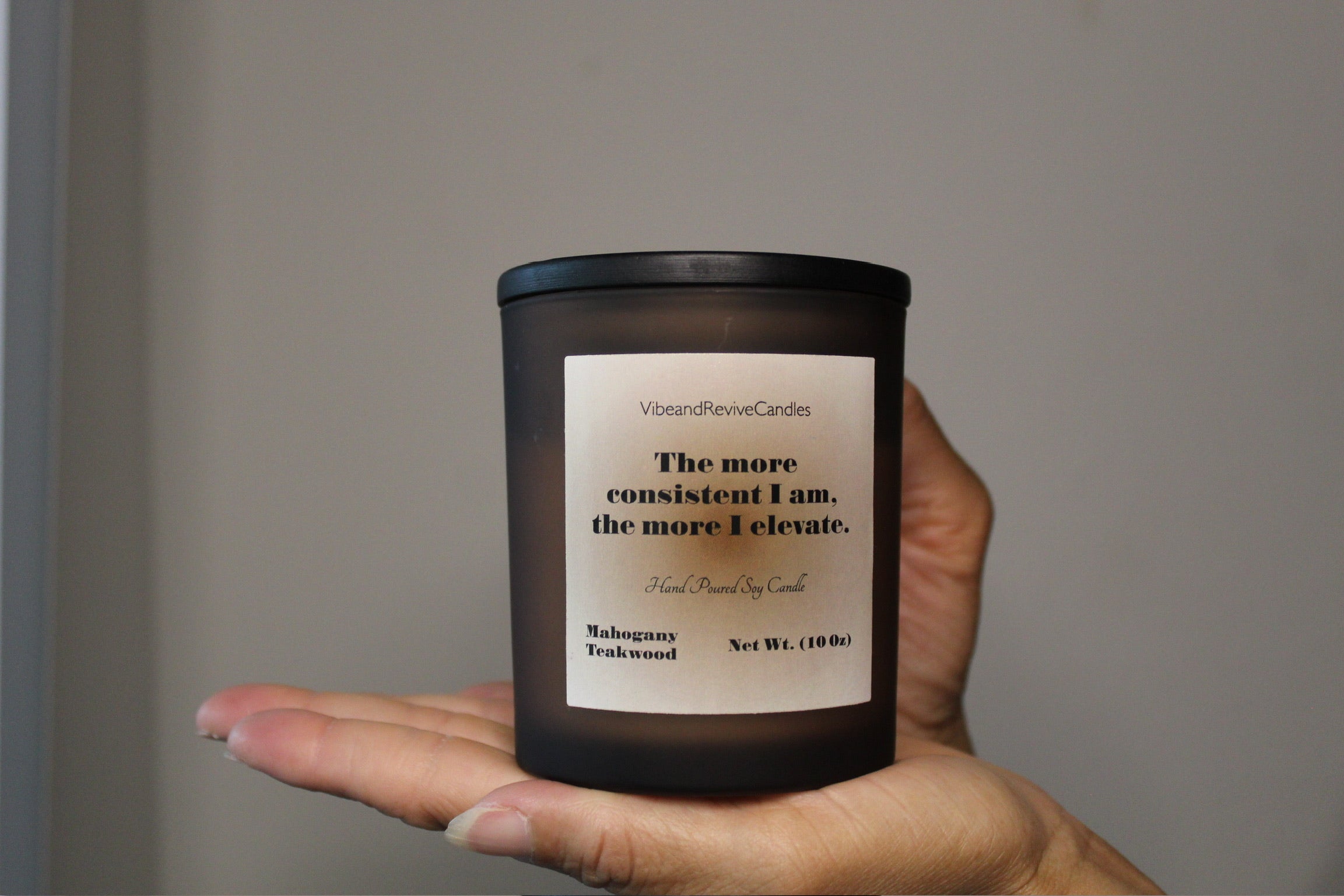 Mahogany Teakwood Candle Vibe and Revive Candles